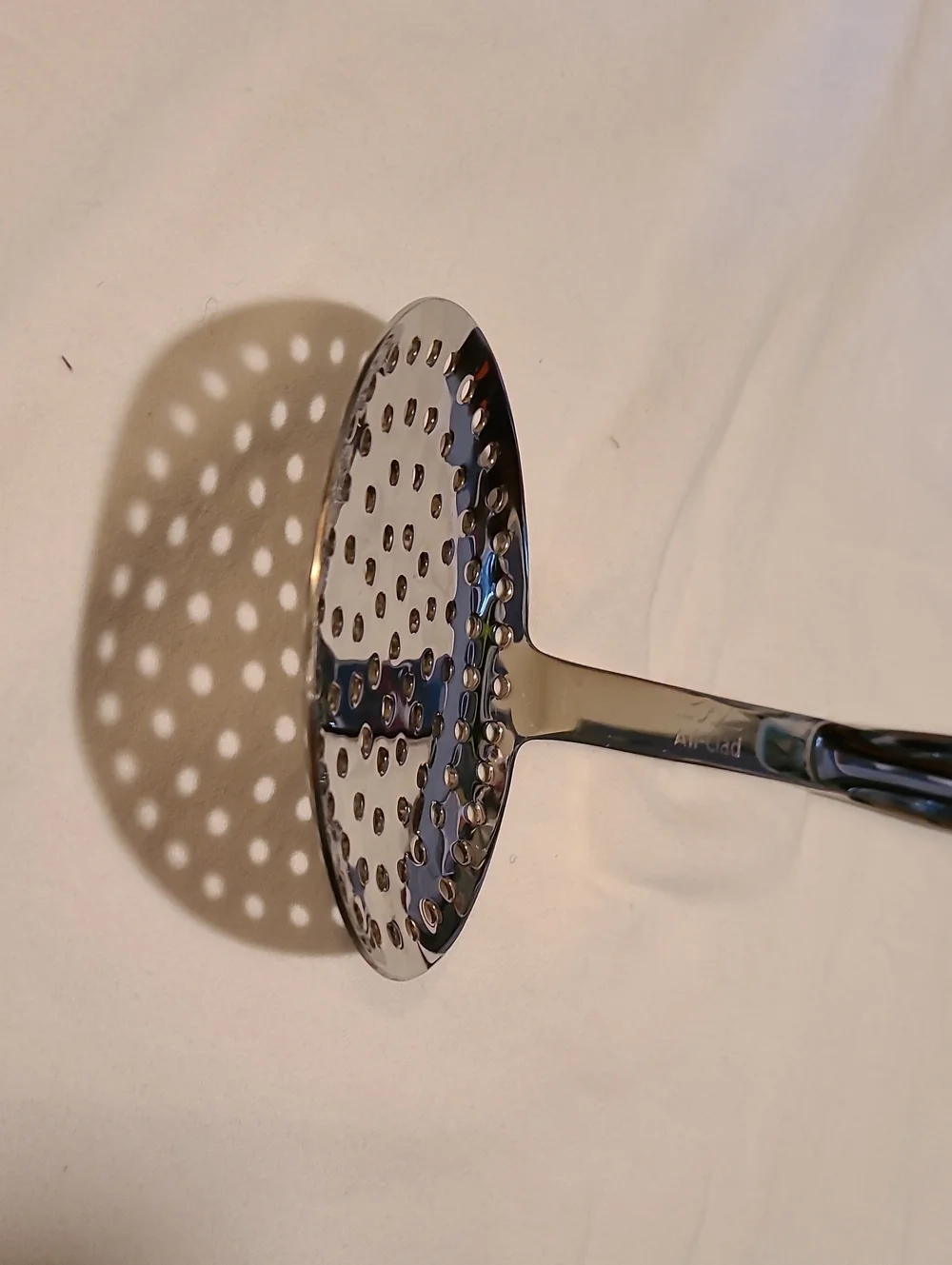 All-Clad Stainless Steel Skimmer 13-inch For Straining Stocks Soup Liquid